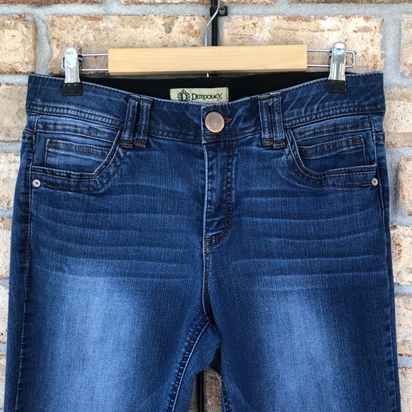 Democracy Ab Technology Stretchy Tummy Slim Mid Rise Medium Wash Skinny Jeans 10 - Picture 3 of 16